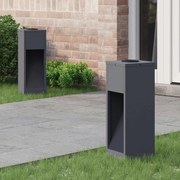 vidaXL Luz Solar LED de Caminho 2 pcs Antracite Aço Laminado a Frio