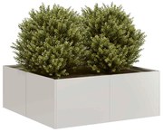 vidaXL Vaso/floreira 80x80x30 cm aço inoxidável