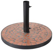 ProGarden Base p/ guarda-sol design Terra Mosaic preto e laranja