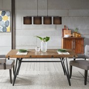 Candeeiro de Teto Valiz – Preto – 110 x 25 cm