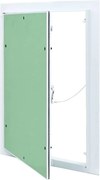 vidaXL Painel de Acesso Verde e Prata 35 x 45 cm Alumínio e Gesso