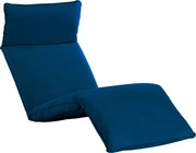 vidaXL Espreguiçadeira dobrável tecido oxford azul-marinho