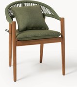 Cadeiras de jantar de jardim em madeira de acácia Marc, conjunto de 2