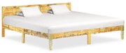 vidaXL Estrutura de cama madeira recuperada maciça 200x200 cm