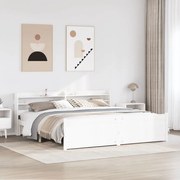 vidaXL Estrutura de cama c/ cabeceira sem colchão 180x200 cm branco