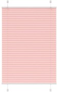 vidaXL Rosa Plissada Cega 95x100 cm Largura Tecido 94,4 cm Poliéster