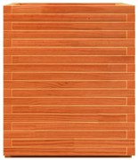 vidaXL Vaso/floreira de jardim 90x60x72,5 cm pinho maciço castanho mel