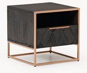 Mesa de cabeceira em madeira de manga Harry