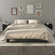 vidaXL Mesas de cabeceira 2pcs 40x35x47,5 cm preto