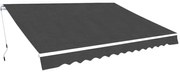 vidaXL Toldo dobrável manual 350 cm antracite
