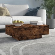 vidaXL Mesa de centro 90x60x31 cm derivados de madeira carvalho fumado