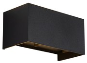 Candeeiro de Parede Exterior Preto c/ LED Integrado 4 Luzes IP54 - Edwin