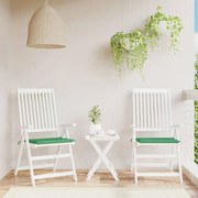 vidaXL Almofadões p/ cadeiras jardim 2pcs 40x40x3 cm oxford verde