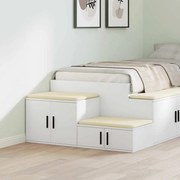 vidaXL Armário de arrumação 2 pcs Branco 127 x 41 x 40 cm