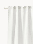 Cortinas transparentes multi-banda Birch, conjunto de 2, L 130 cm