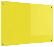 vidaXL Proteção de Cozinha Amarelo 90 x 60 cm vidro temperado