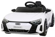 Carro elétrico para Crianças Audi RS E-Tron GT 12V, 4x4, Rodas Espuma EVA, assento couro ecológico Branco