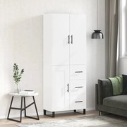 vidaXL Armário alto 69,5x34x180 cm derivados de madeira branco