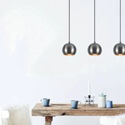 Candeeiro de Teto Berceste – Platina – 65 x 15 cm