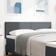 Cabeceira LED vidaXL Design Simples Cinza Escuro 80 cm Tecido de Velud