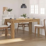 vidaXL Mesa de jantar 140x74,5x76 cm deriv madeira carvalho artisiano