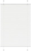vidaXL Branco Plissada Cega 85x150 cm Largura Tecido 84,4 cm Poliéster