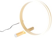 Candeeiro de mesa design latão com LED regulável em 3 níveis - Navara Design