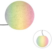 Candeeiro de exterior inteligente cinzento 35 cm IP44 incl. Wifi A60 - Nura