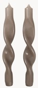 Velas artesanais Twist, conjunto de 2