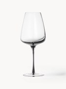 Copos de vinho artesanal com degradê de cor Smoke, conjunto de 4