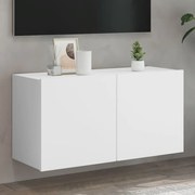vidaXL Móvel de parede para TV 80x30x41 cm branco