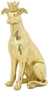 CÃO C/COROA OURO CM 20X12.5X33