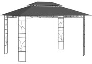 vidaXL Gazebo 4x3x2,7 m 160 g/m² antracite