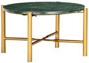 vidaXL Mesa de centro 60x60x35cm pedra genuína textura mármore verde