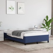 vidaXL Estrutura de cama sem colchão 120x200 cm tecido azul