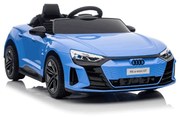 Carro elétrico para crianças Audi RS E-tron GT 12V, controlo remoto, USB / AUX, Bluetooth, bateria de lítio, luzes LED licença ORIGINAL Azul