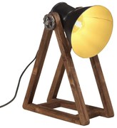 vidaXL Candeeiro de secretária 25 W 30x17x40 cm E27 preto