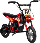AIYAPLAY Mota Elétrica para Crianças 24V com Motor 250W Velocidade de 6-16km/h Rodas de 30,5 cm para Crianças de 8-12 Anos Vermelho | Aosom Portugal