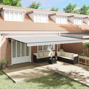 vidaXL Toldo com Manual Antracite 6 × 3,5 m Metal