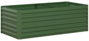 Outsunny Canteiro de Jardim Retangular Tubos de Reforço em Aço Galvanizado 180x90x59 cm | Aosom Portugal