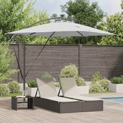 vidaXL Guarda-sol de Bananeira Cantilever Areia 249 x 249 x 250 cm
