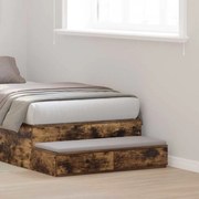 Gavetas de Cama vidaXL Carvalho Fumado 100x36,5x16,5 cm Madeira de Engenharia