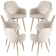 Pack 6 Cadeiras Chic - Beige