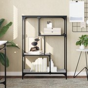 vidaXL Estante 81x36x115 cm derivados de madeira e aço cinzento sonoma