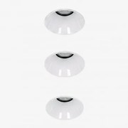 Pack De 3 Downlights Led Embutidos Sem Moldura Trimless Redondos Em Alumínio Luisiana Branco & Branco Cálido 2700k & Ø3,6 Cm & 3 W & 38º - Sklum