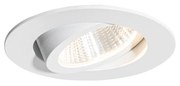 Foco embutido branco 6,8 cm com LED 750 lm regulável IP65 - Gaius
