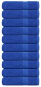 vidaXL Toalhas de mãos FROGN 10 pcs 50x100 cm 360 g/m² azul