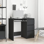 801374 vidaXL Secretária 90x45x76 cm derivados de madeira preto