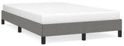 vidaXL Estrutura de cama sem colchão cinza escuro 120x190 cm tecido