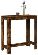 vidaXL Mesa de bar 102x50x103,5cm derivados de madeira carvalho fumado